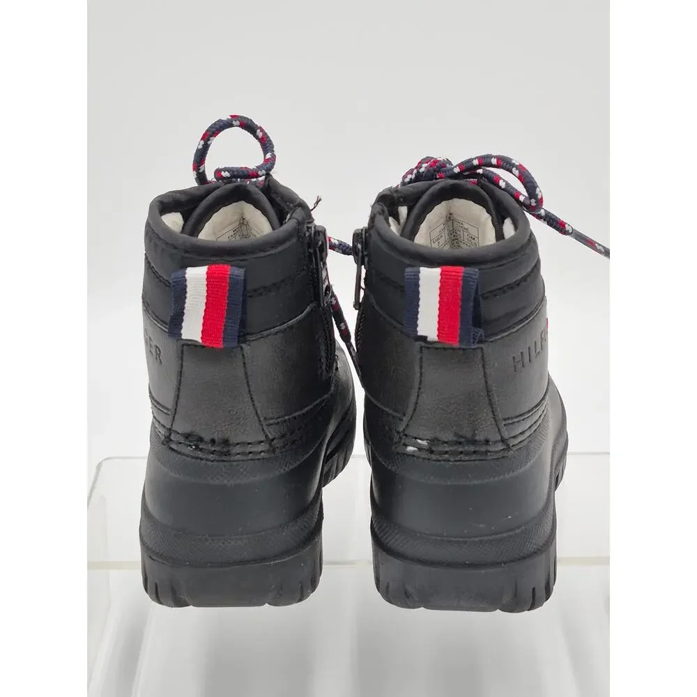 Tommy Hilfiger Danni Lace Up Zip Duck Boots Unisex Kids Size 7 S0090